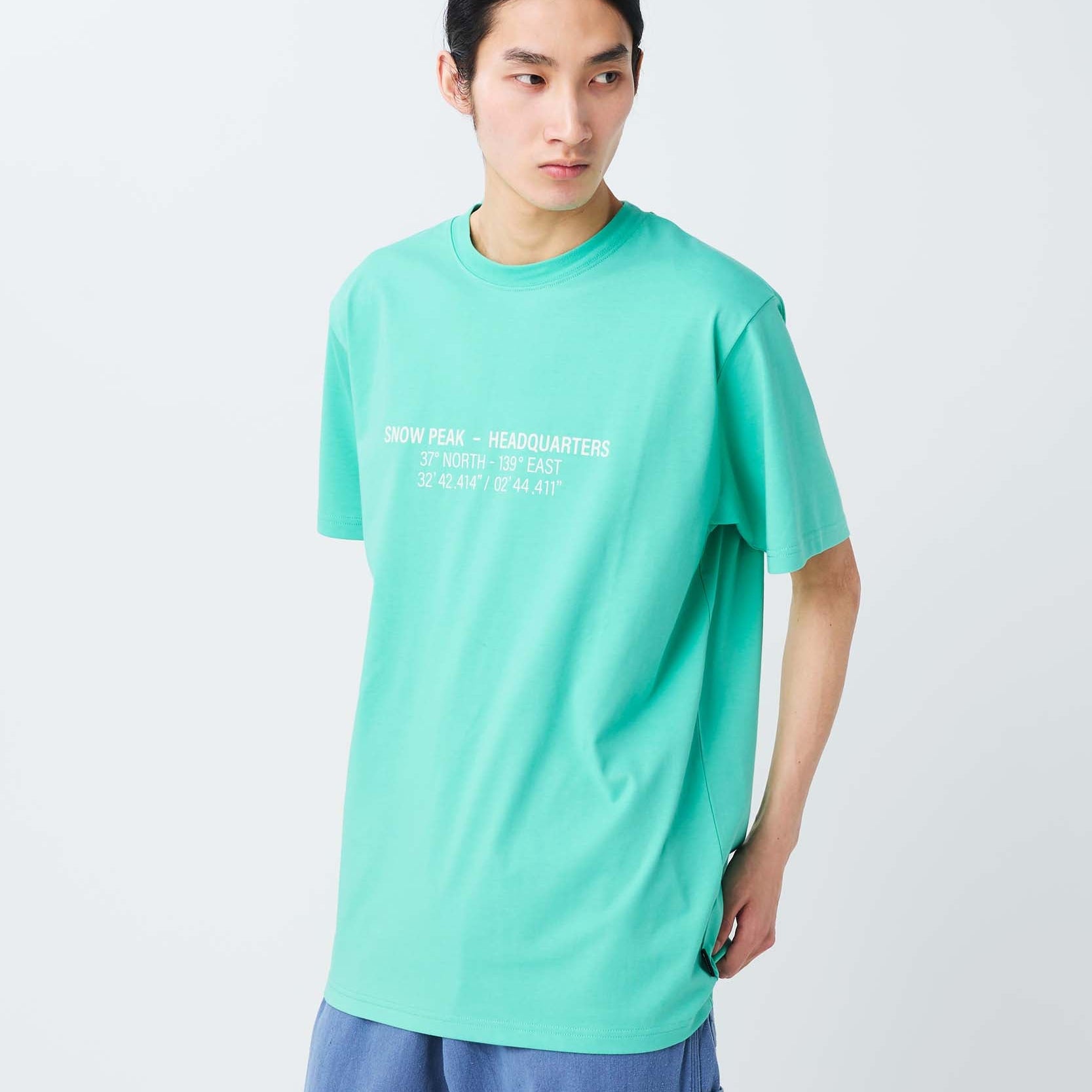 HQ Topographic Map T-Shirt - Snow Peak UK