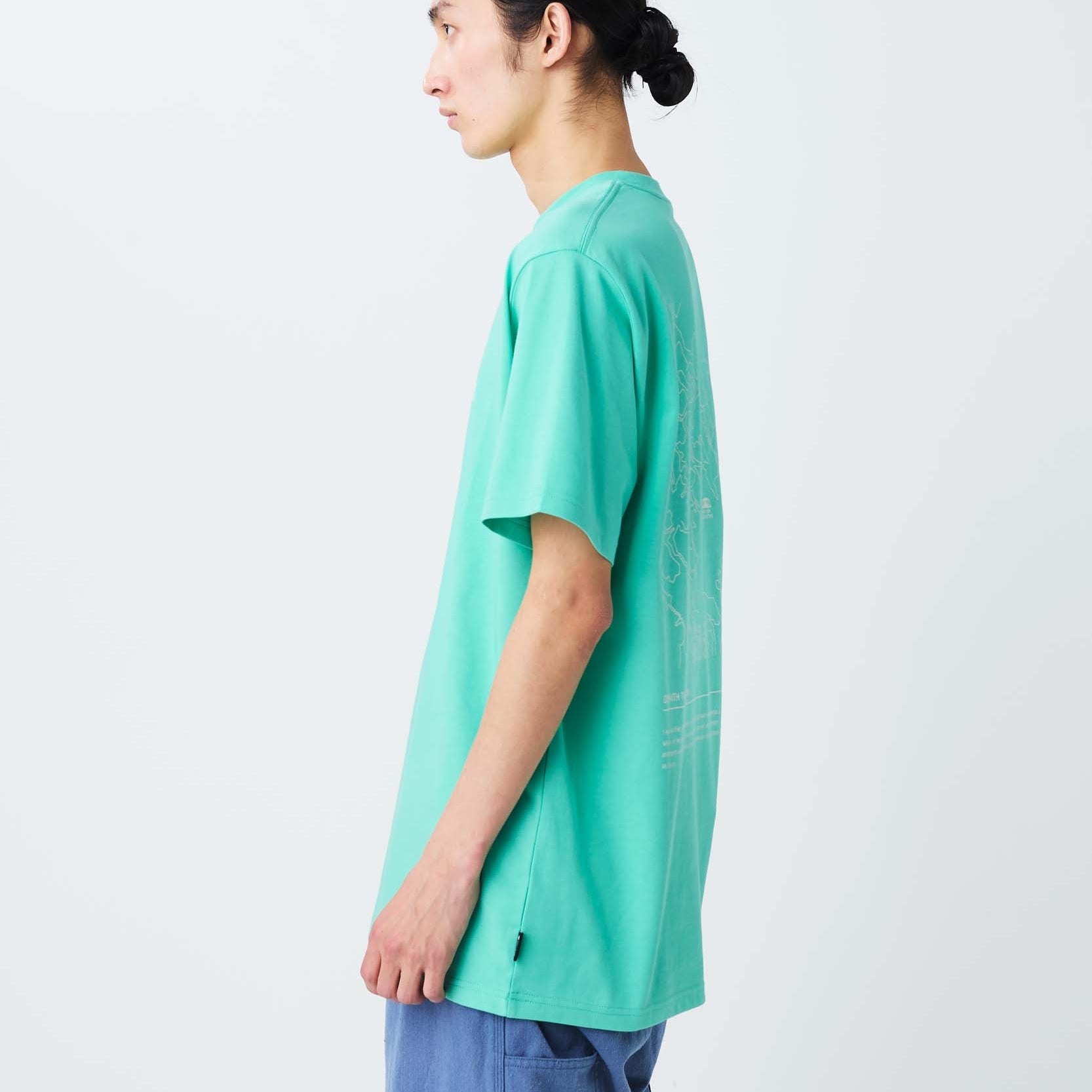 HQ Topographic Map T-Shirt - Snow Peak UK