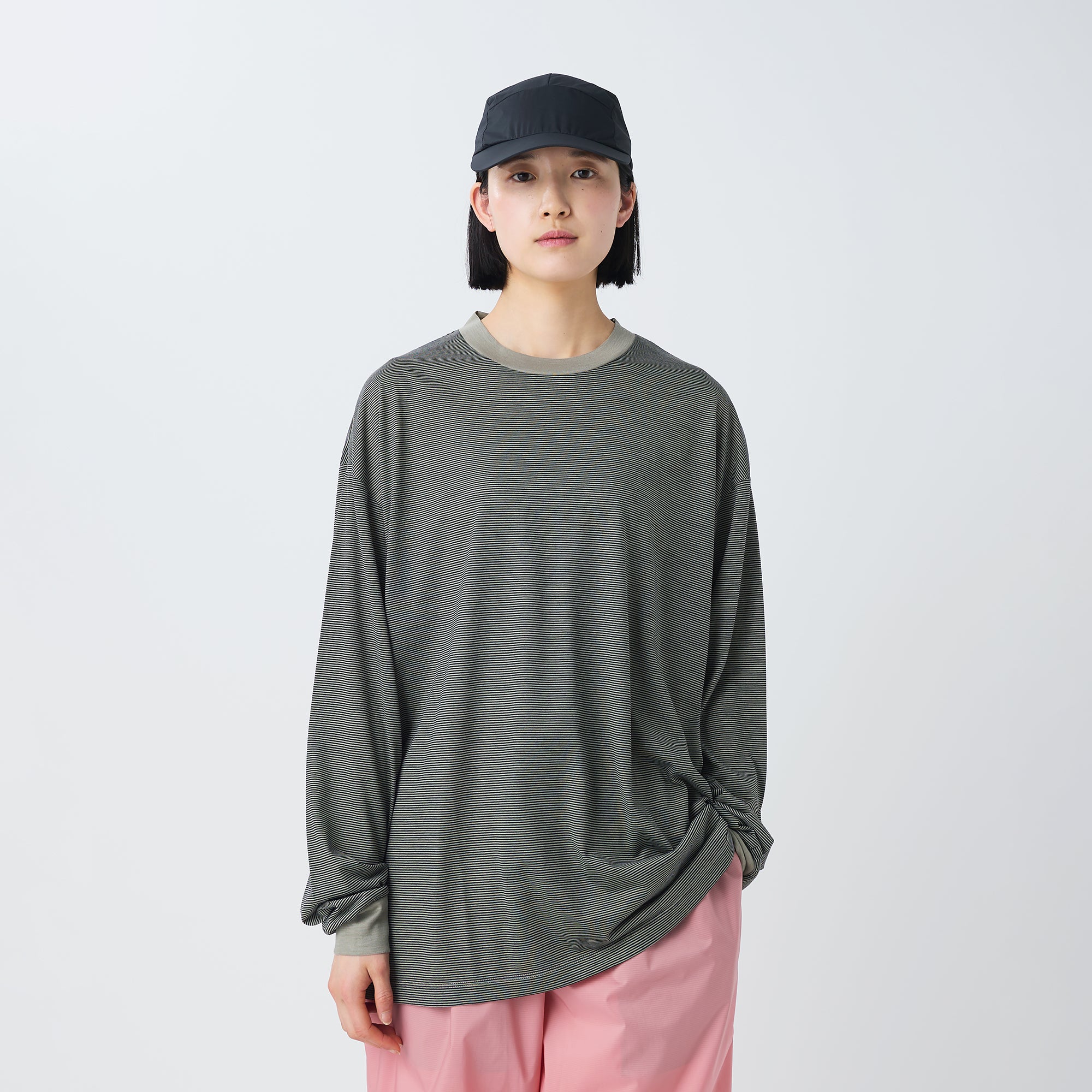 Summer Wool Stripe L/S T-Shirt - Snow Peak UK