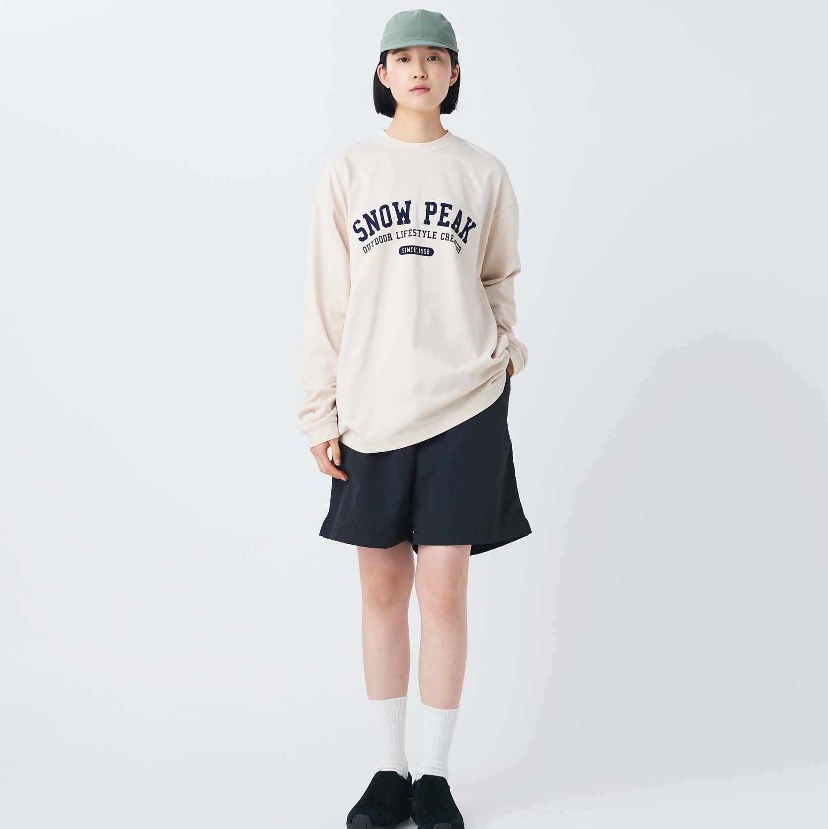 Varsity Logo L/S T-Shirt - Snow Peak UK