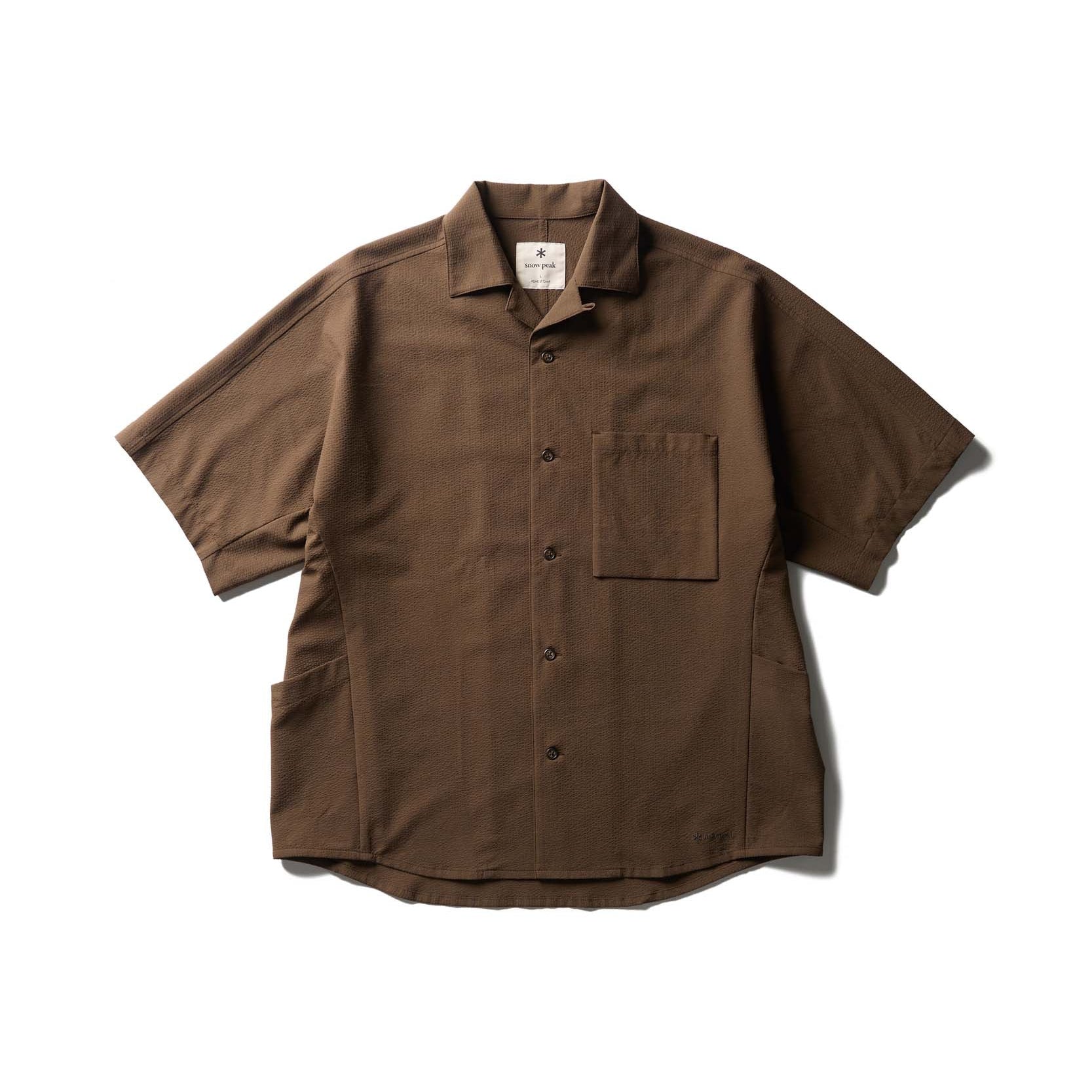 Airo Short Sleeve Shirt Brown SH-26SU00911032 - Snow Peak UK
