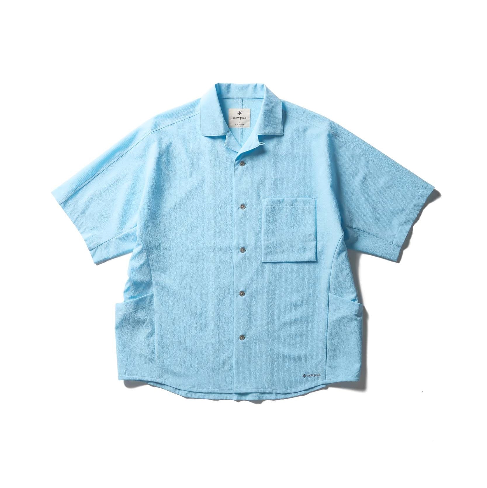 Airo Short Sleeve Shirt Light Blue SH-26SU00911071 - Snow Peak UK
