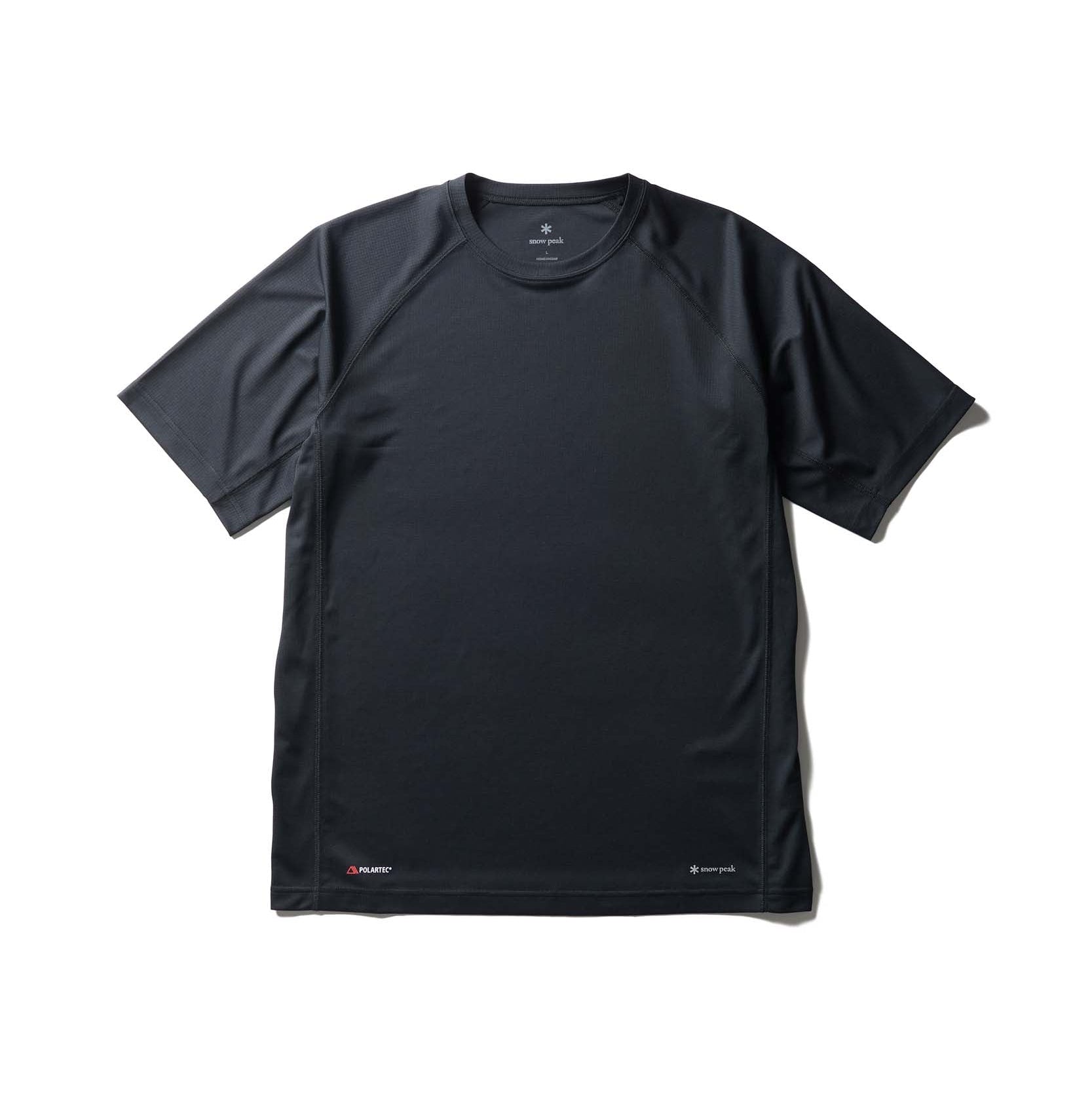 Polartec Power Dry T-Shirt Black CS-26SU01011019 - Snow Peak UK