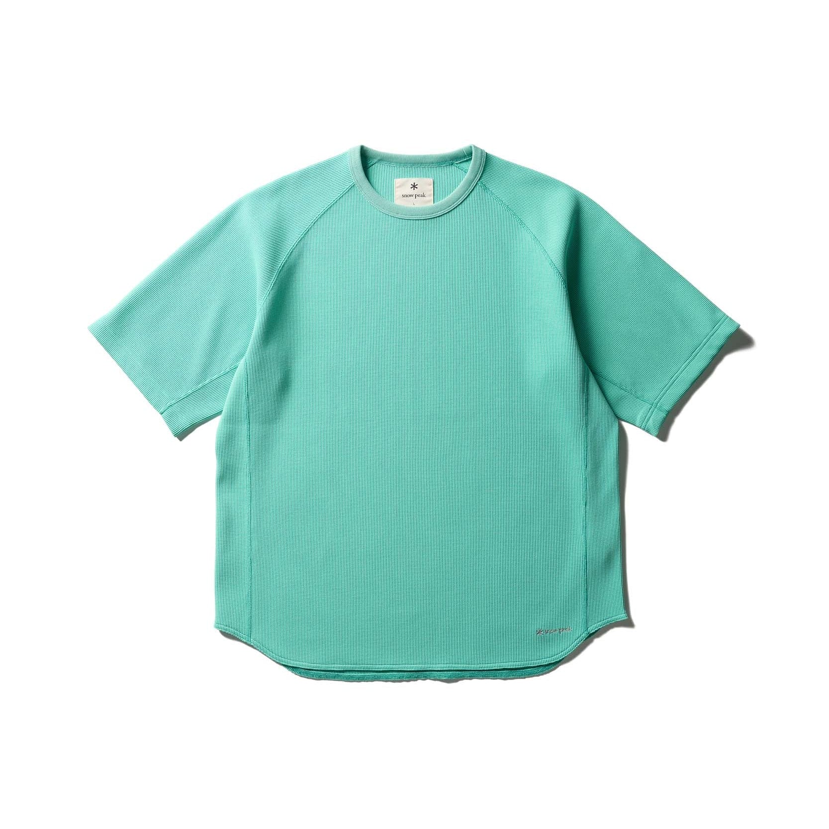 Dry Waffle T-Shirt Light Green CS-26SU01211062 - Snow Peak UK