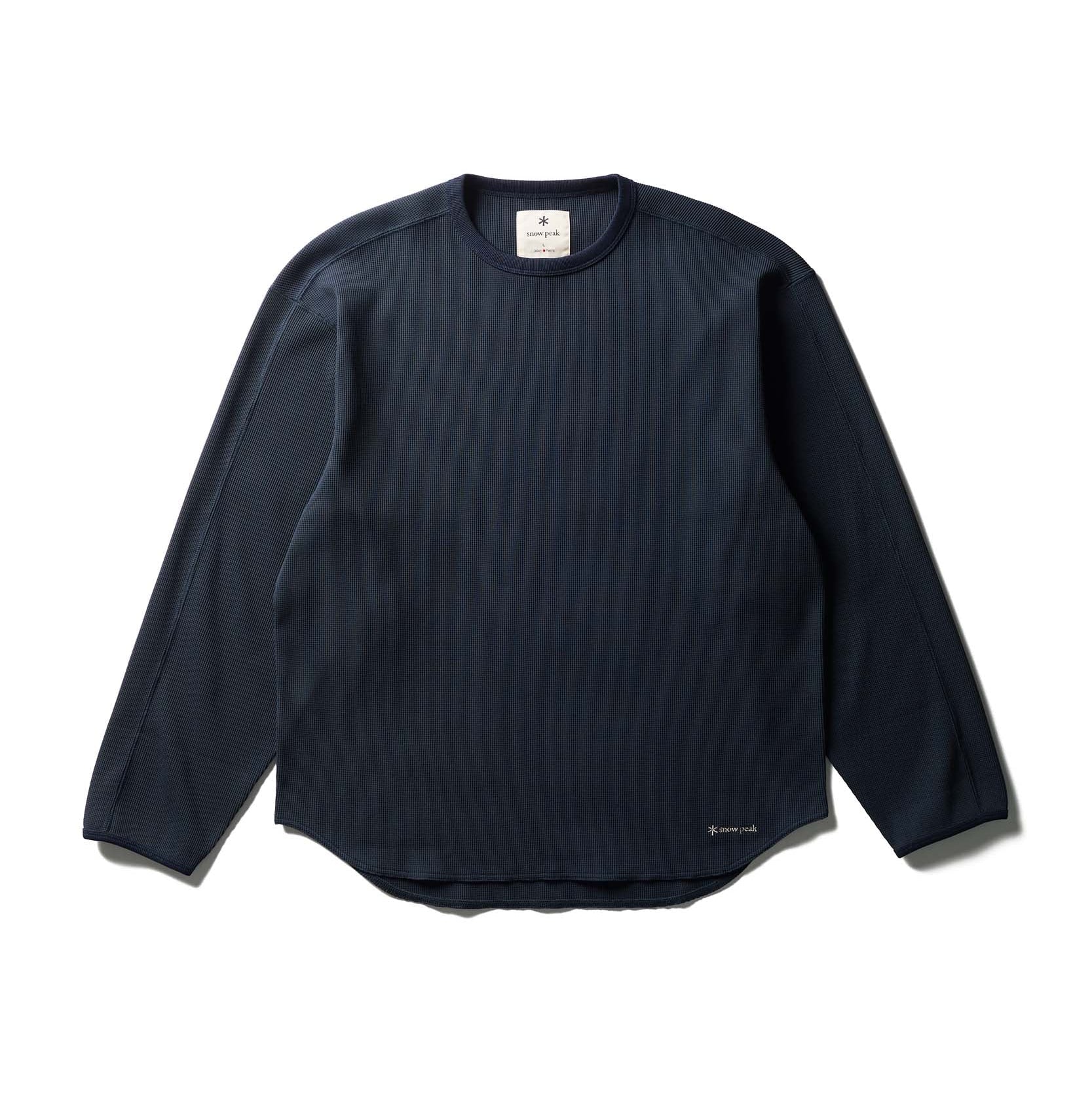 Dry Waffle L/S T-Shirt Dark Navy CS-26SU00111075 - Snow Peak UK