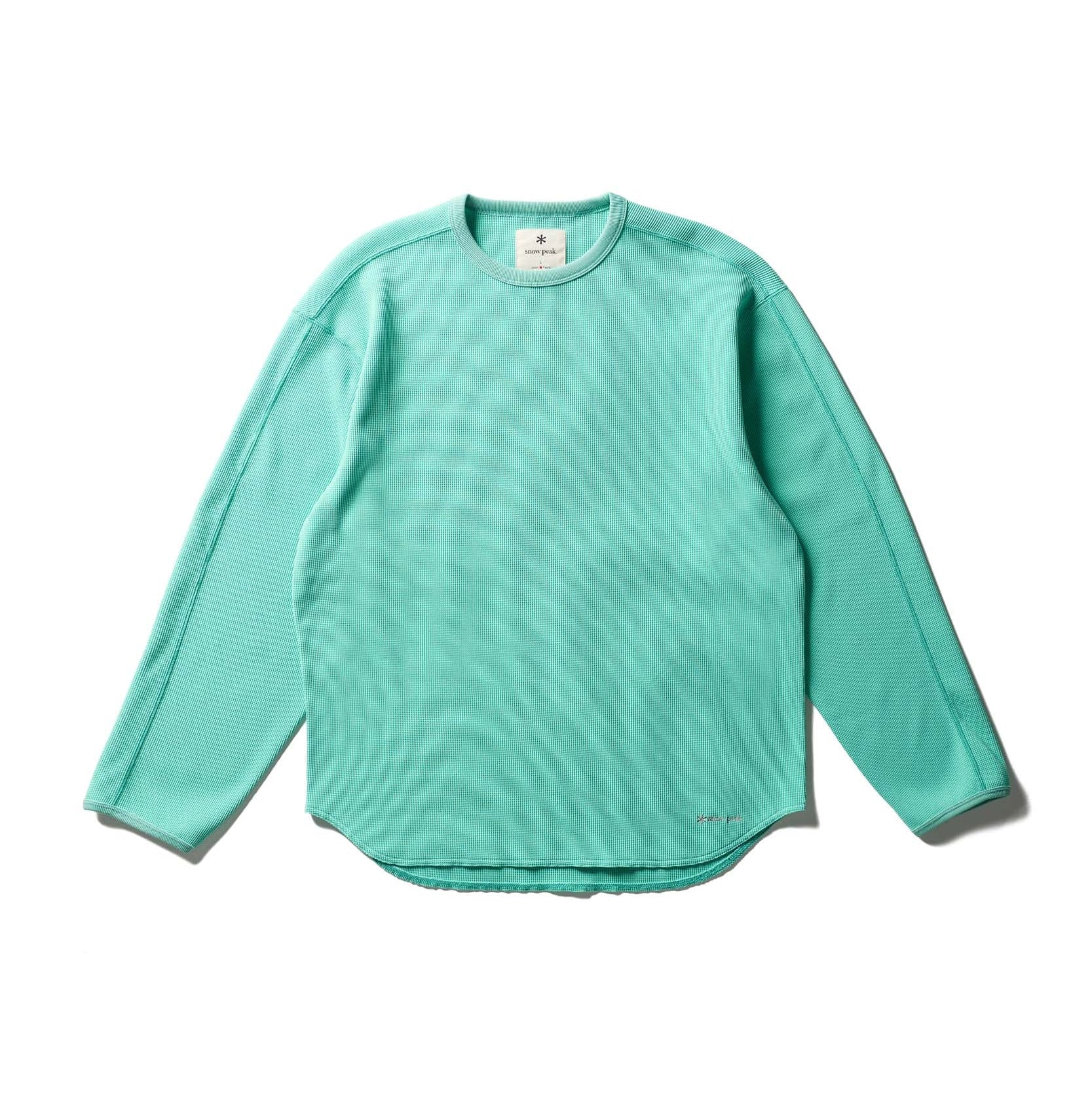 Dry Waffle L/S T-Shirt Light Green CS-26SU00111062 - Snow Peak UK