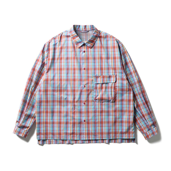 Fade Check Breezy Shirt Red SH-26SU00211042 - Snow Peak UK