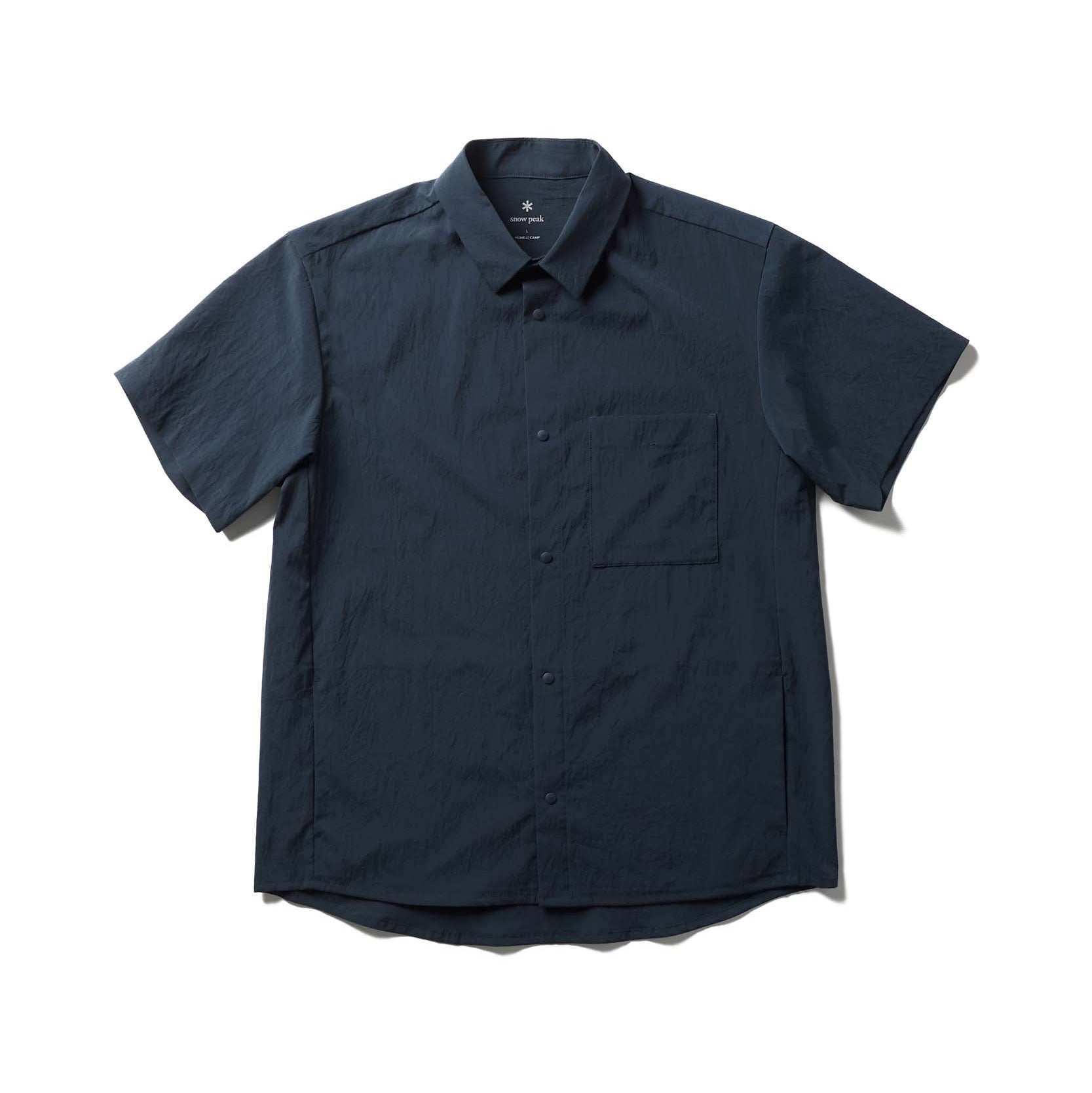 Breathable Quick Dry S/S Shirt Dark Navy SH-26SU00811075 - Snow Peak UK