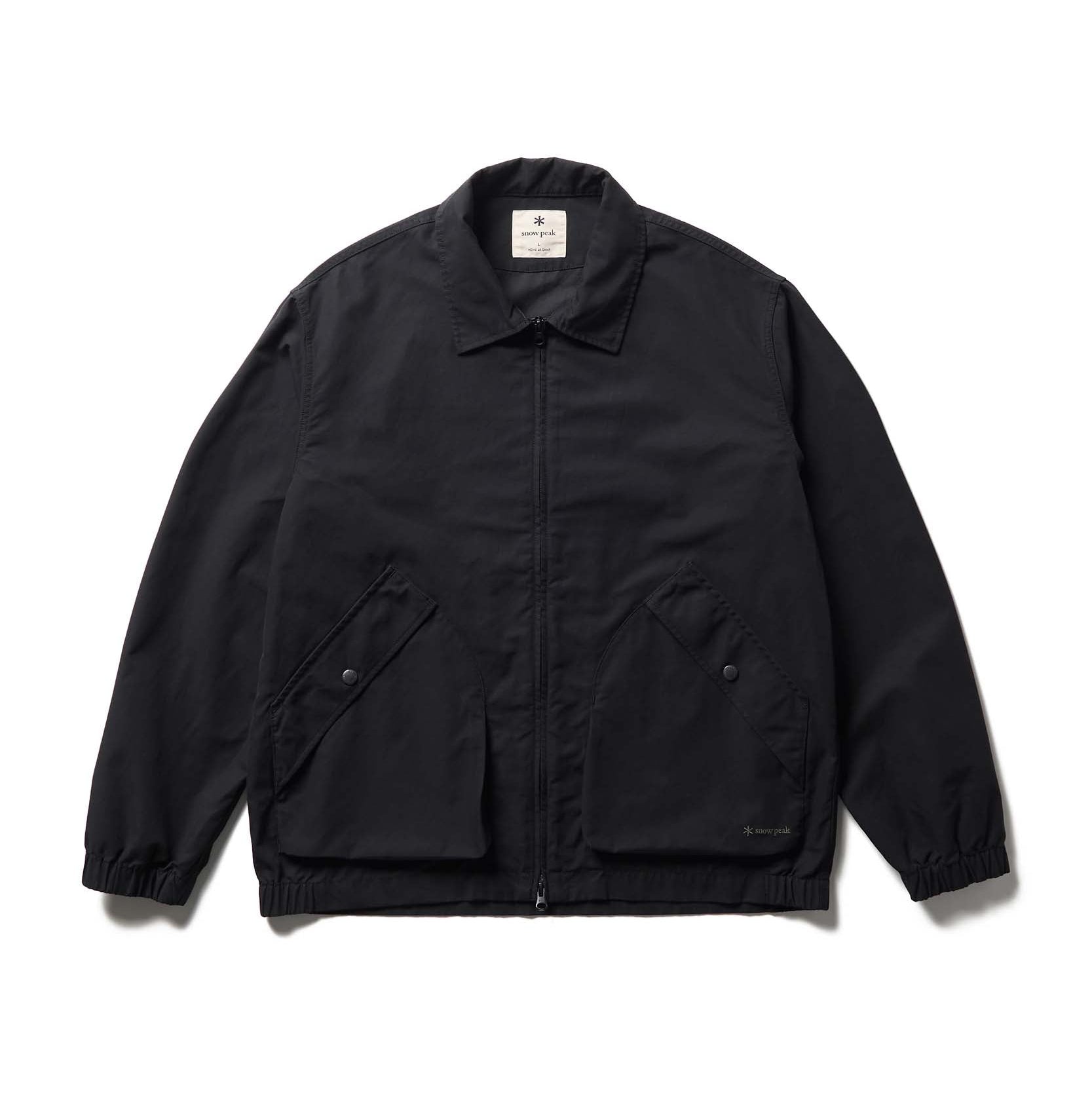 Light Dobby Cloth Harrington Jacket Black JK-26SU01011019 - Snow Peak UK