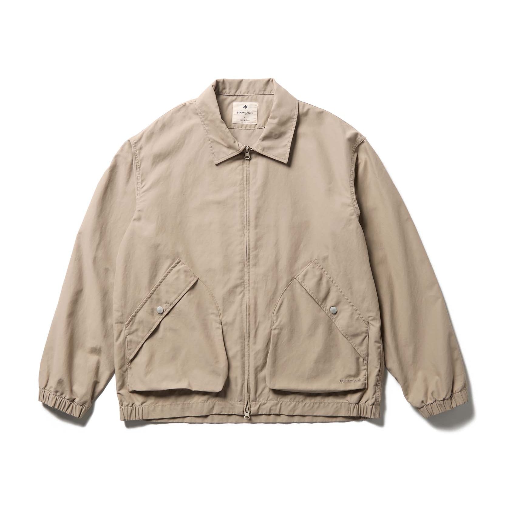 Light Dobby Cloth Harrington Jacket Greige JK-26SU01011023 - Snow Peak UK