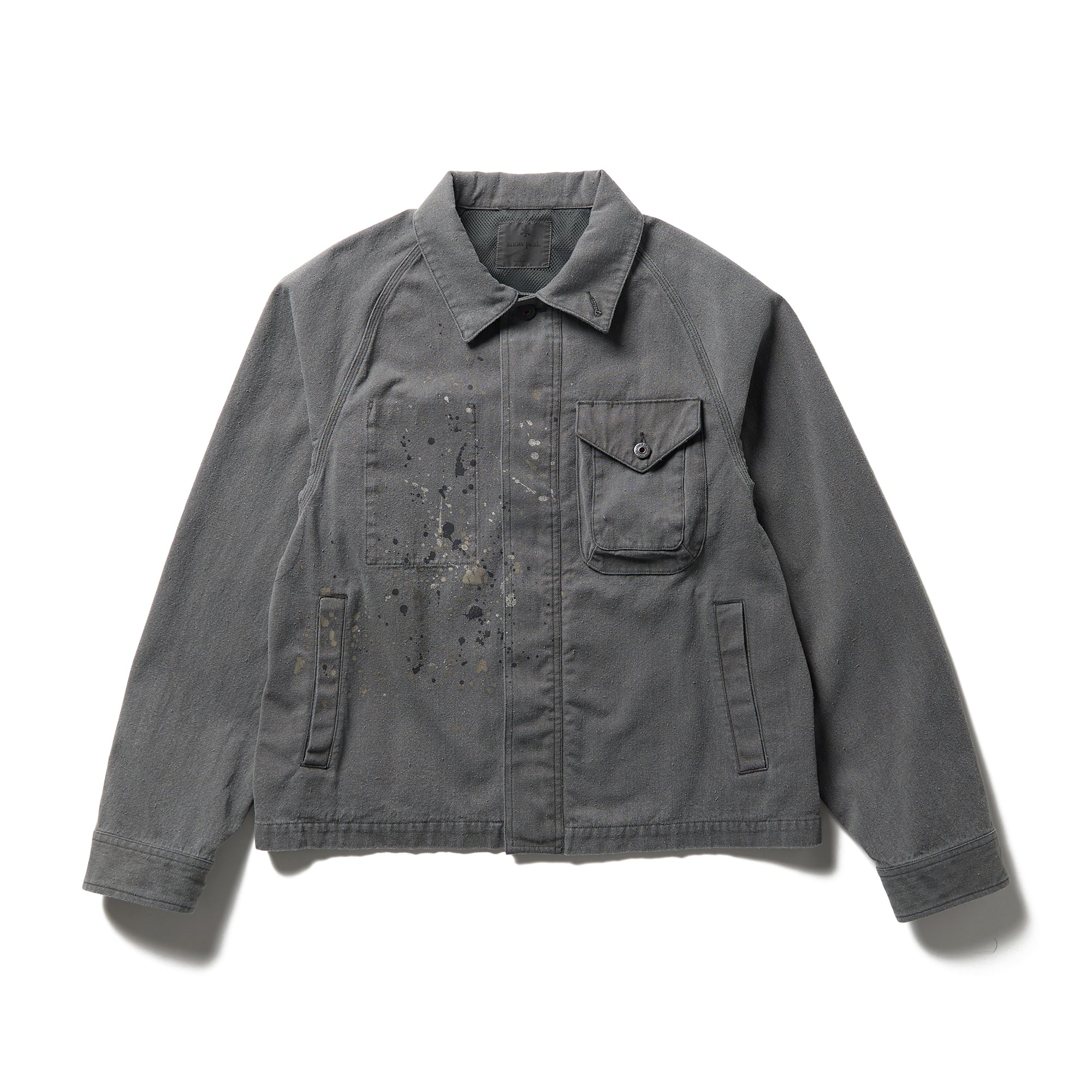 Sulphur Dyed Fade Painted Coverall Charcoal JK-26SU00802013 - Snow Peak UK