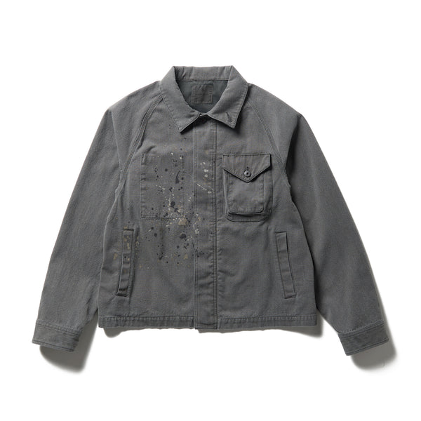 Sulphur Dyed Fade Painted Coverall Charcoal JK-26SU00802013 - Snow Peak UK