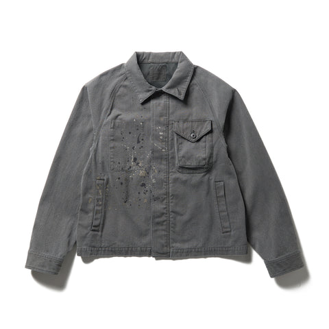 Sulphur Dyed Fade Painted Coverall Charcoal JK-26SU00802013 - Snow Peak UK
