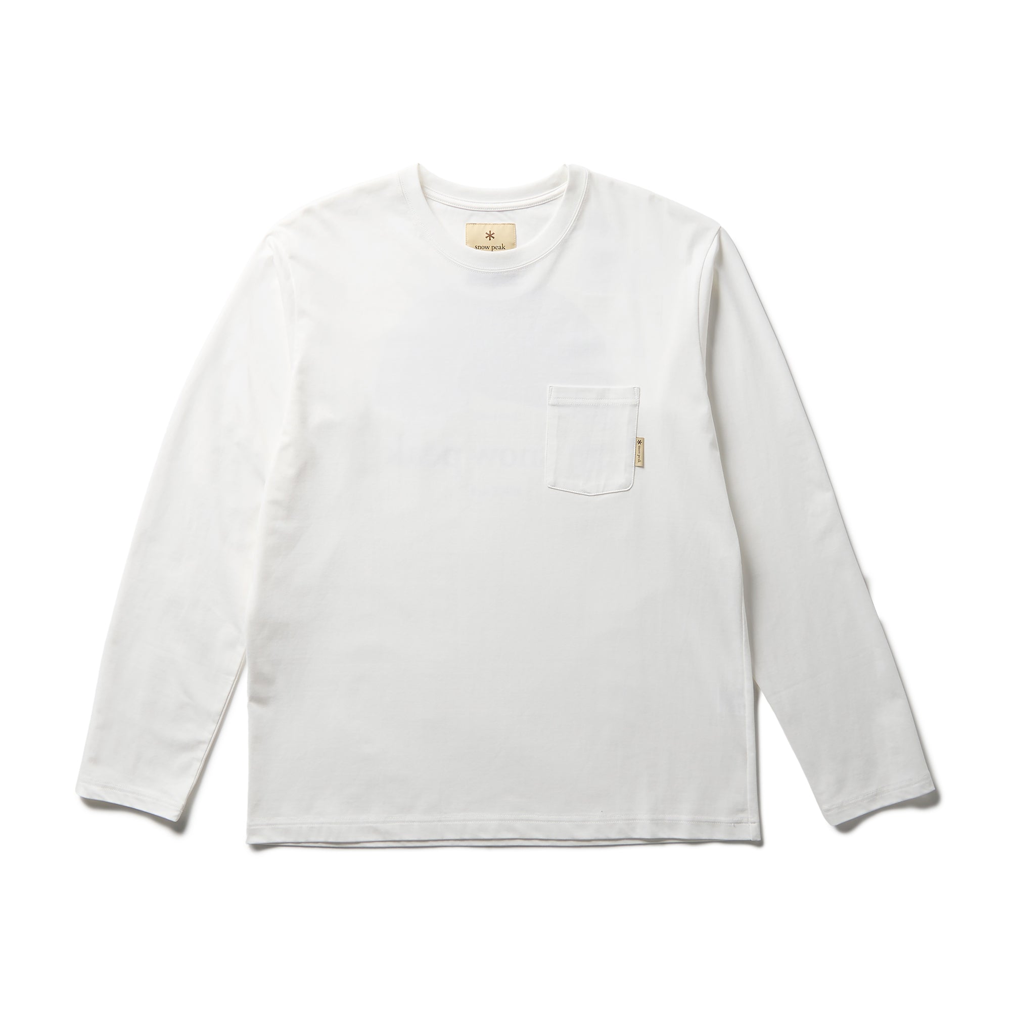 Trad Label Sunset Plating L/S T-Shirt White SPTL-TS-26SU91002001 - Snow Peak UK