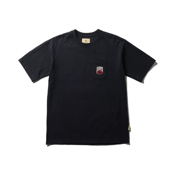 Trad Label Pocket Heavy T-Shirt Black SPTL-TS-26SU90602019 - Snow Peak UK