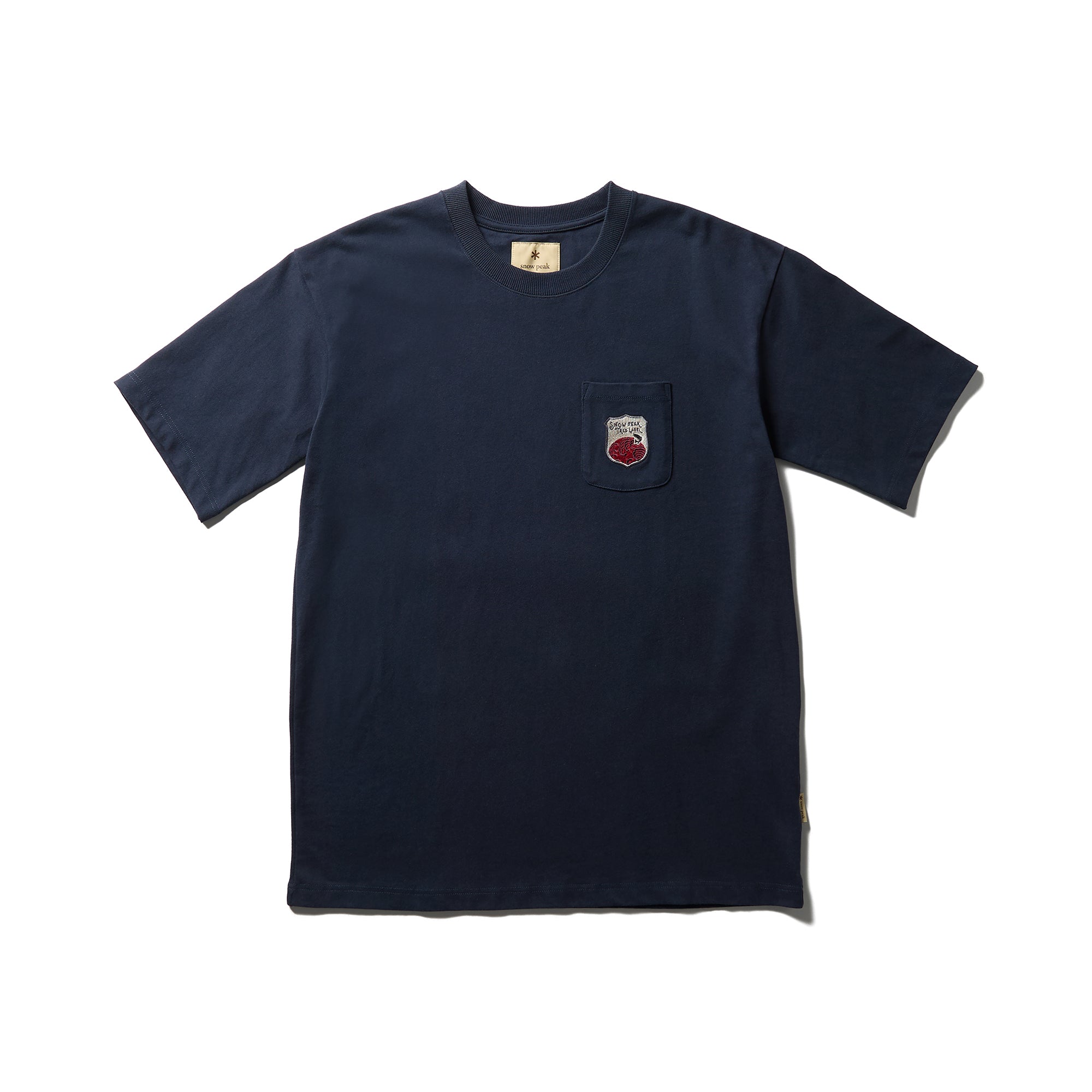 Trad Label Pocket Heavy T-Shirt Indigo SPTL-TS-26SU90602073 - Snow Peak UK
