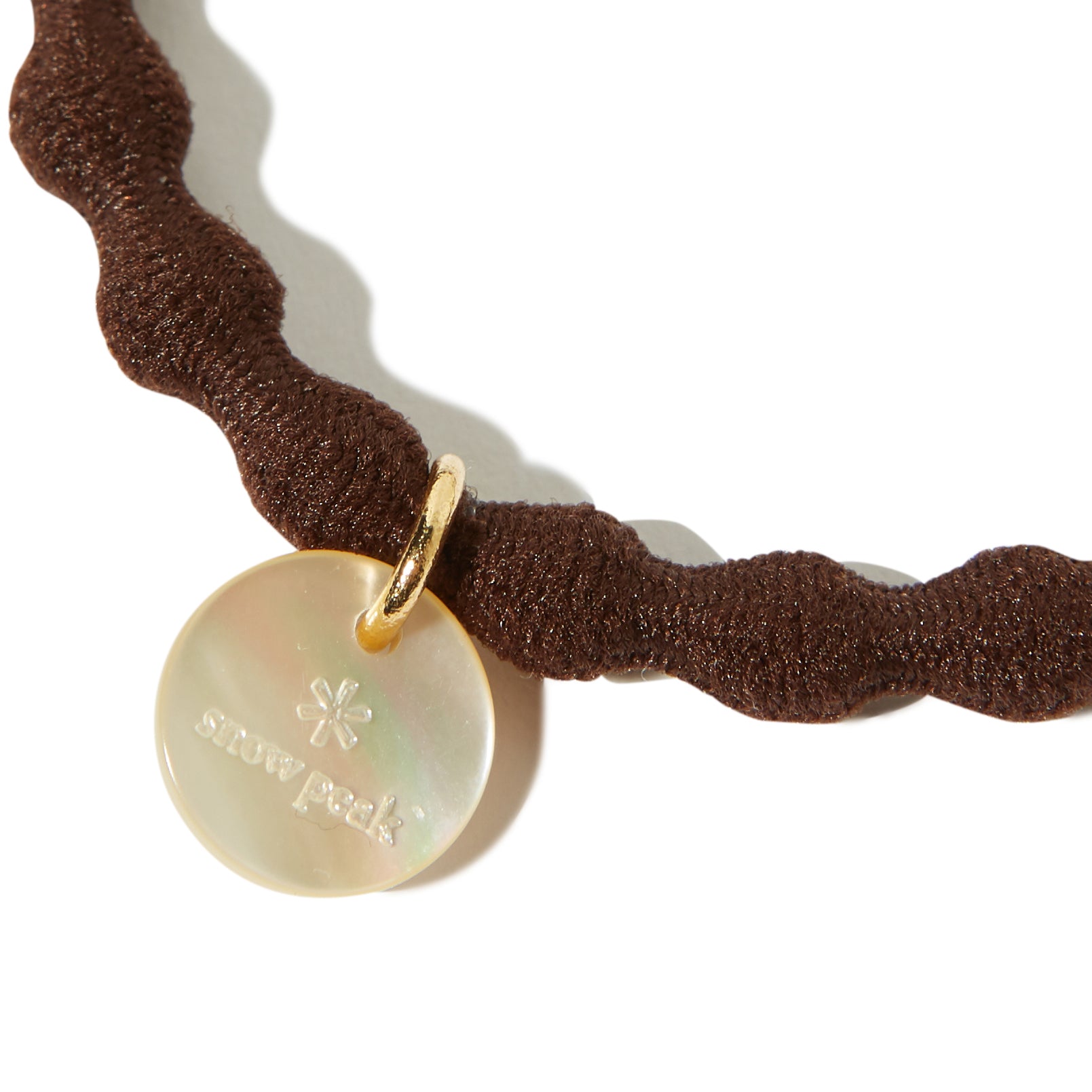 Logo-Charm Hair Tie Brown AC-25SW40100032 - Snow Peak UK