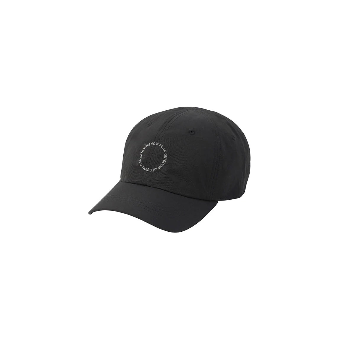 SP Circle Lettering Cap Black CH-26SU01800019 - Snow Peak UK