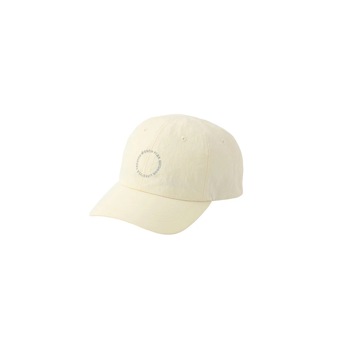 SP Circle Lettering Cap Ecru CH-26SU01800021 - Snow Peak UK
