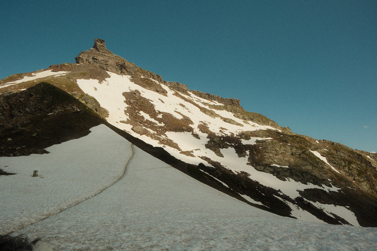 Snow Walking trail around Mont Blanc