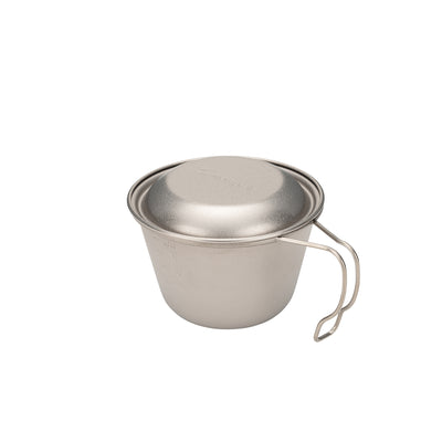 Deep Titanium Backpacker's Cup with Lid   - Snow Peak UK