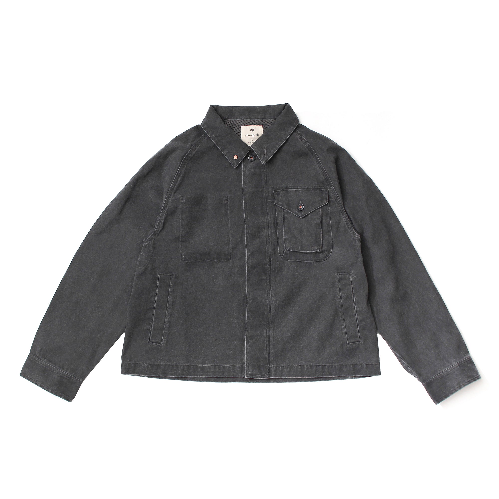 Sulphur Dyed Fade Coverall Charcoal JK-26SU01502013 - Snow Peak UK