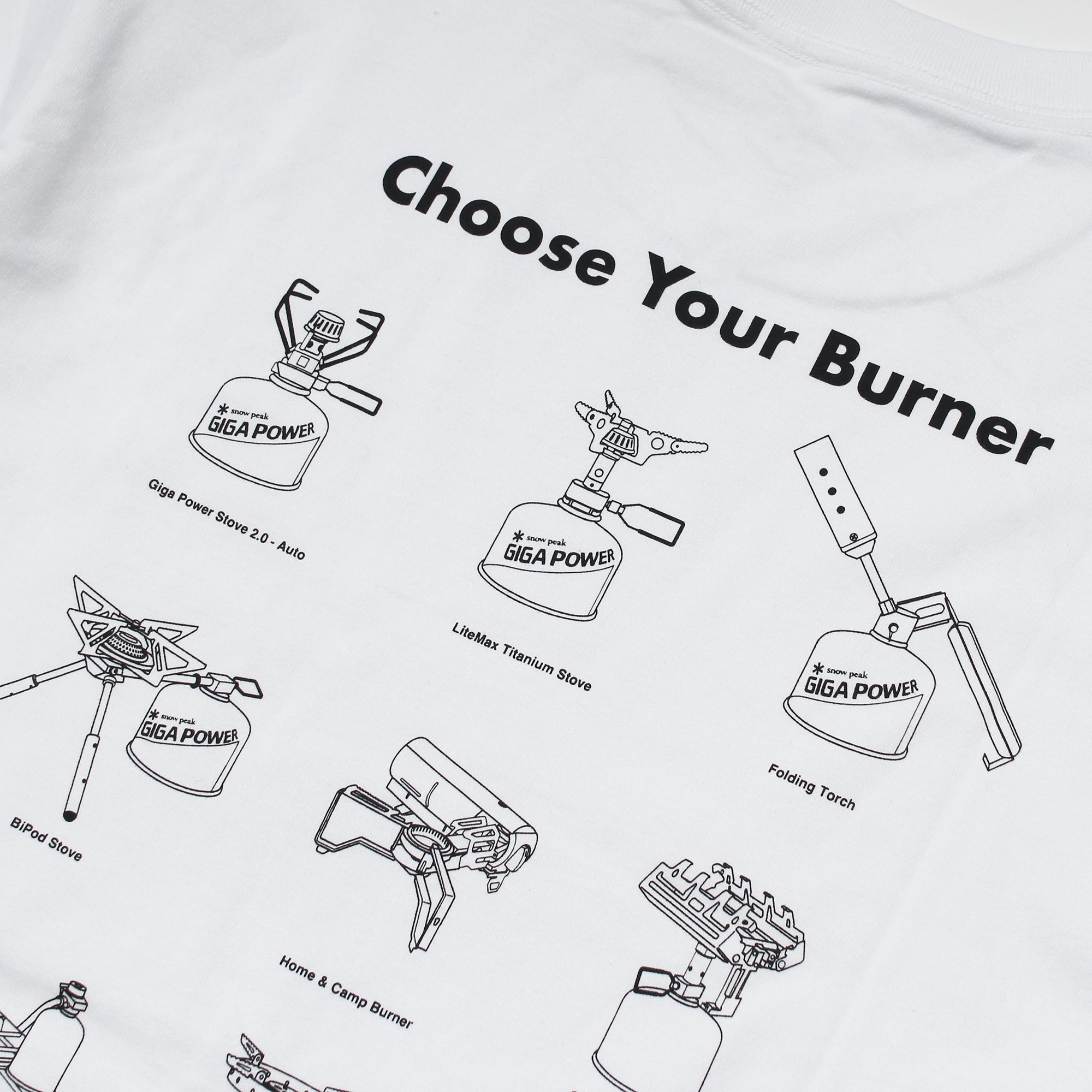 Choose Your Burner T Shirt - Snow Peak UK