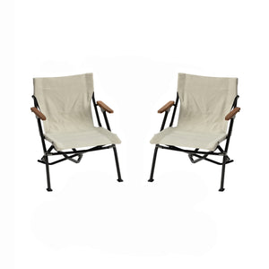 Luxury Low Chair Set Ivory - Snow Peak UK