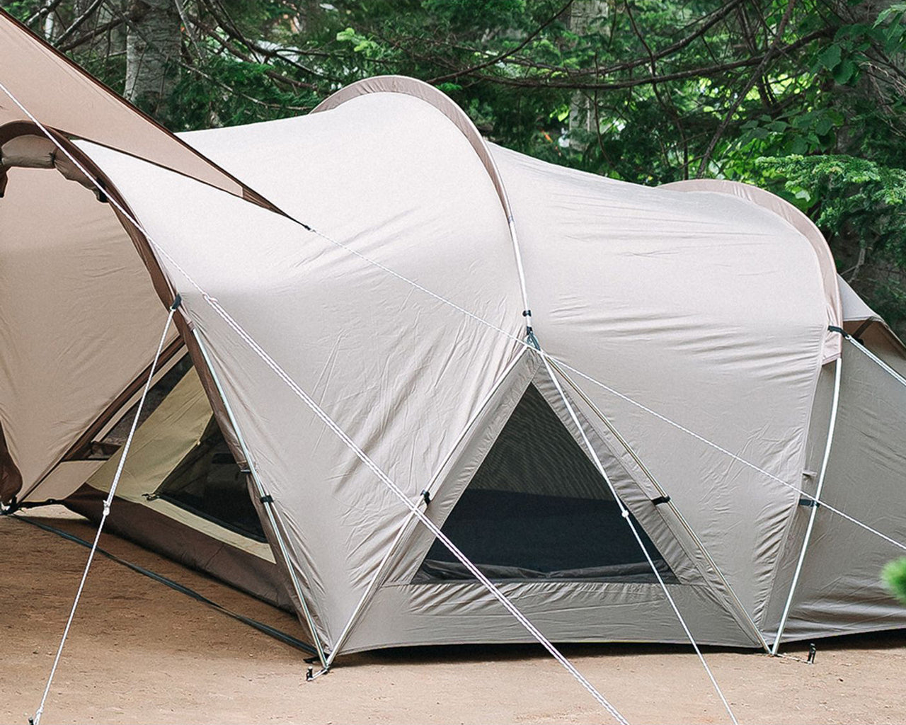 Side Mesh Panels for good ventilation on the Land Nest Dome