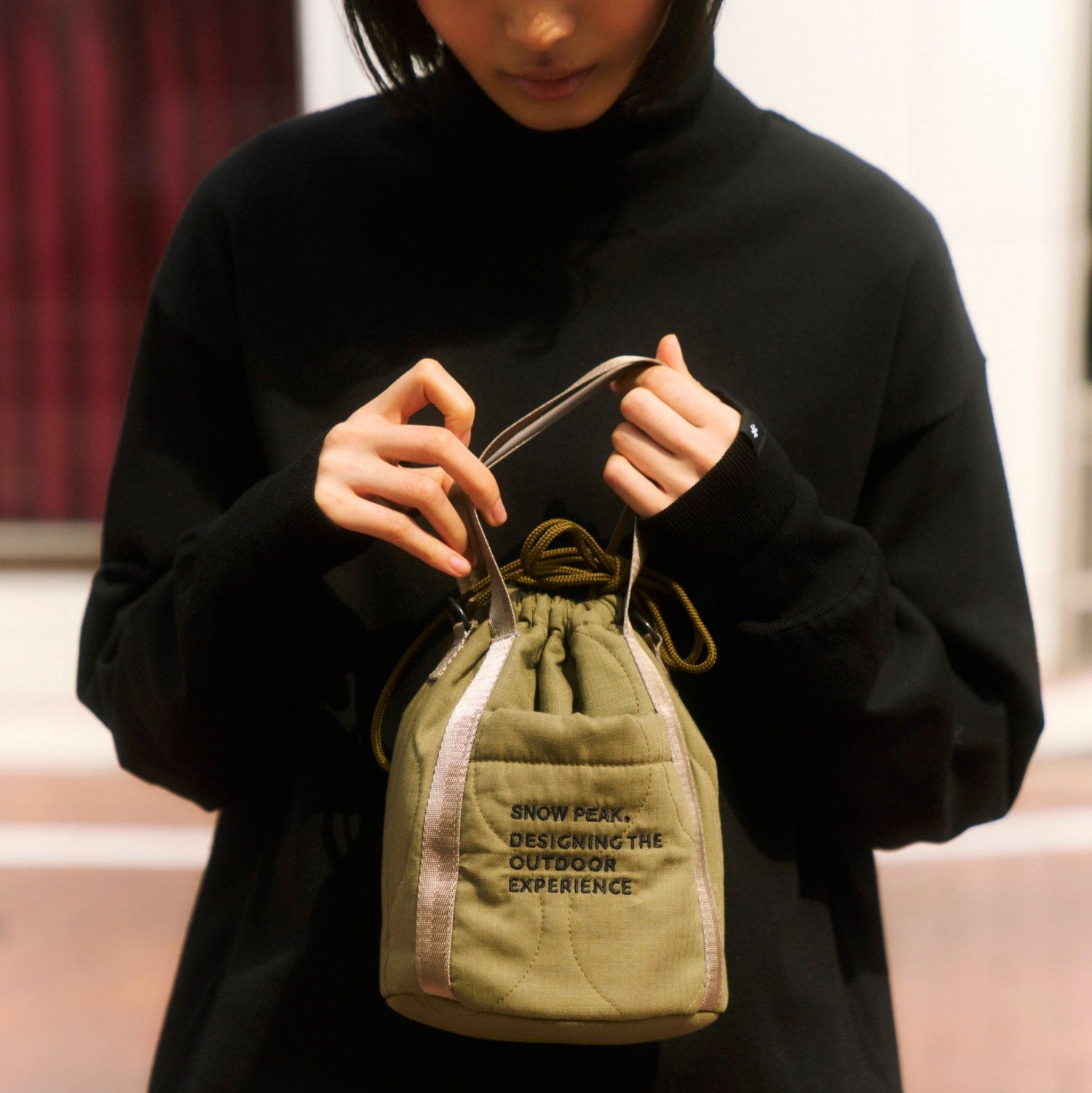 スノーピーク　Quilted Ripstop Pouch One BLACK Quilted Ripstop Pouch – Snow Peak