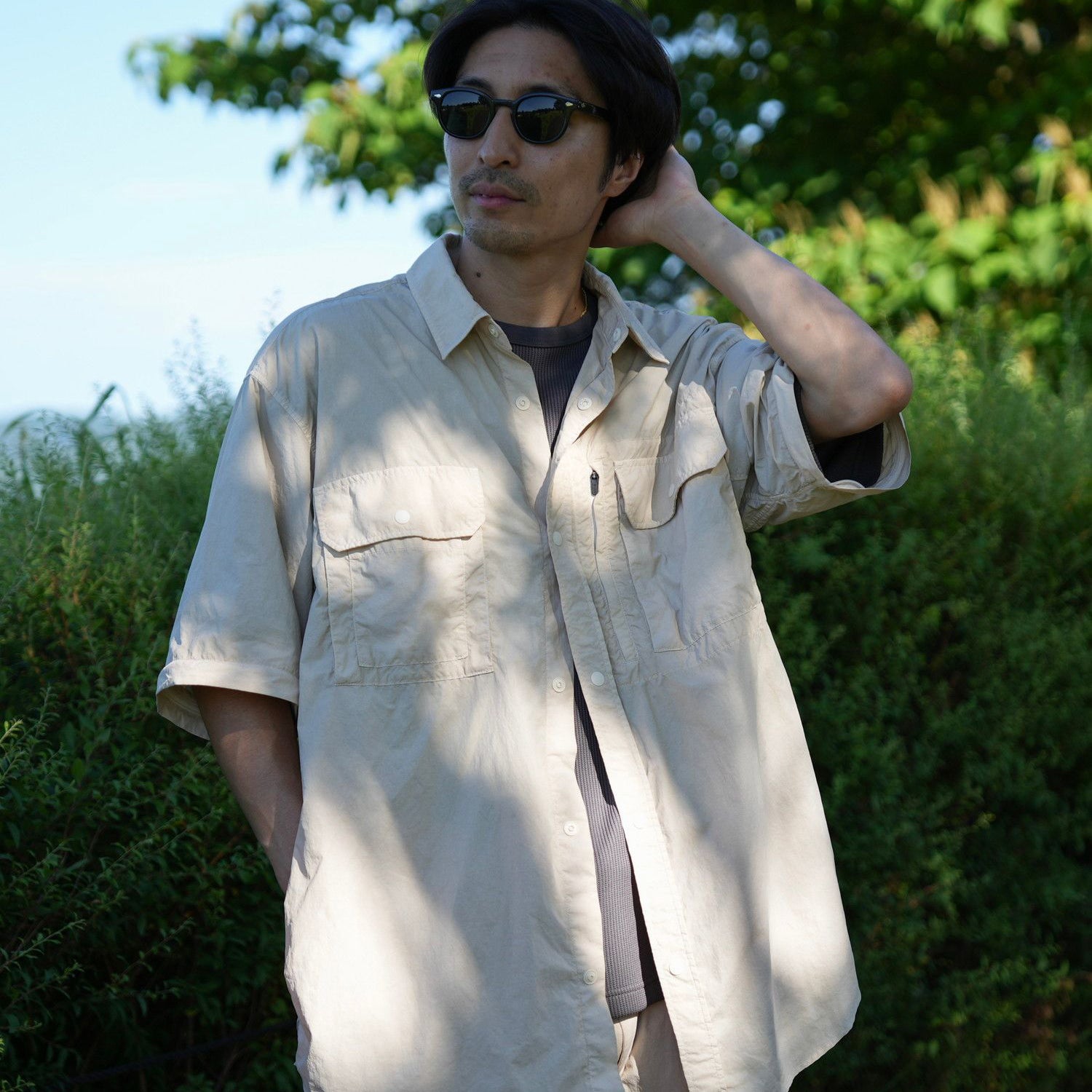 Garment Dyed Convertible Shirt - Snow Peak UK