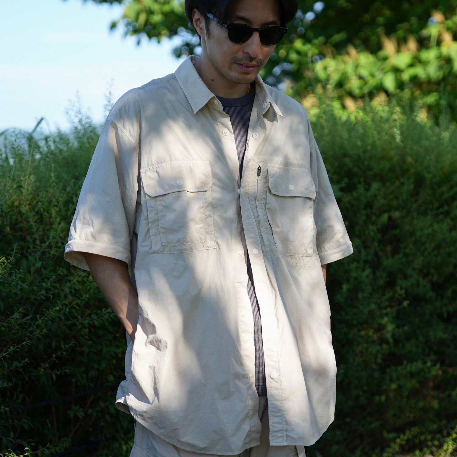 Garment Dyed Convertible Shirt - Snow Peak UK