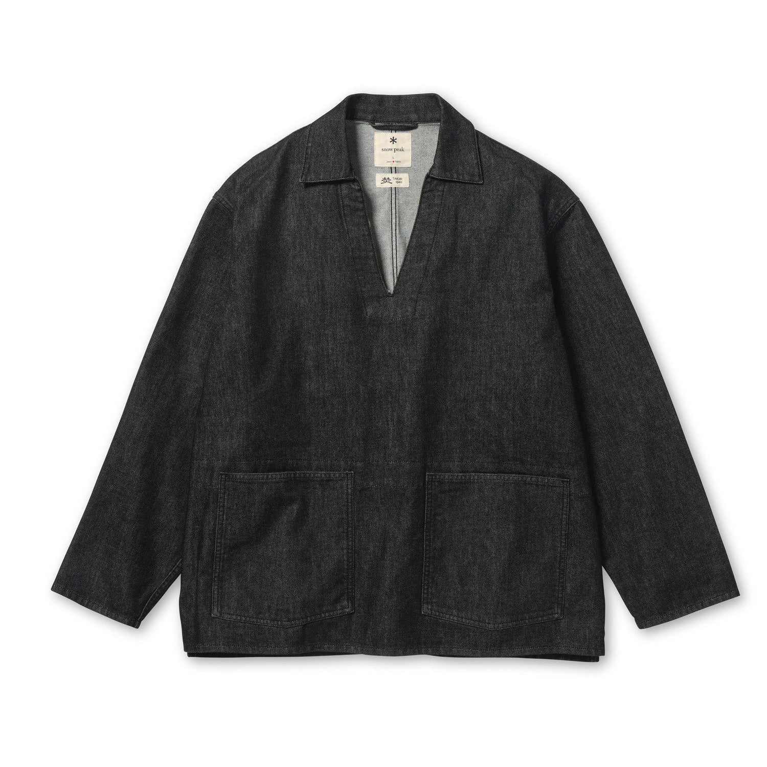 TAKIBI Denim Pullover Black 100261JK1002019 - Snow Peak UK
