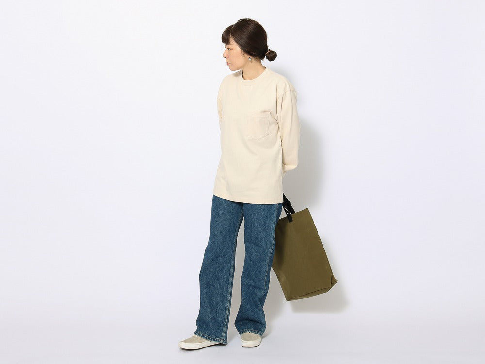 Recycled Cotton Long Sleeve T-Shirt   - Snow Peak UK