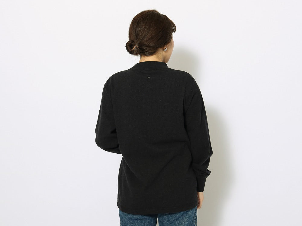 Recycled Cotton Mockneck Long Sleeve T-Shirt   - Snow Peak UK