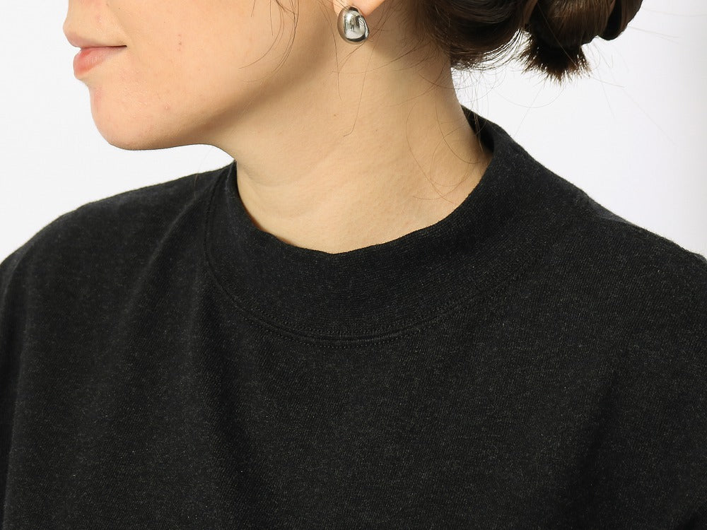 Recycled Cotton Mockneck Long Sleeve T-Shirt   - Snow Peak UK