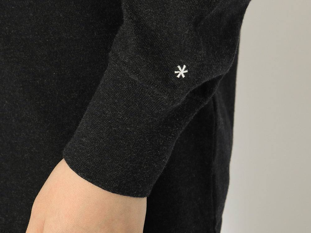 Recycled Cotton Mockneck Long Sleeve T-Shirt   - Snow Peak UK