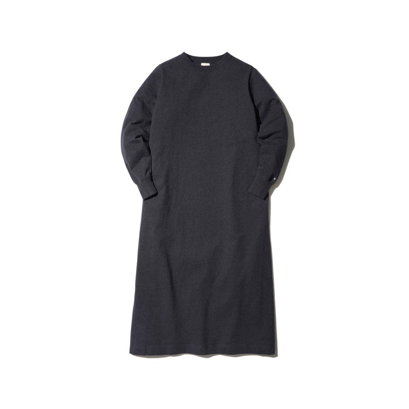 Recycled Cotton Long Sleeve Dress Black SW-22AW401R00BK - Snow Peak UK