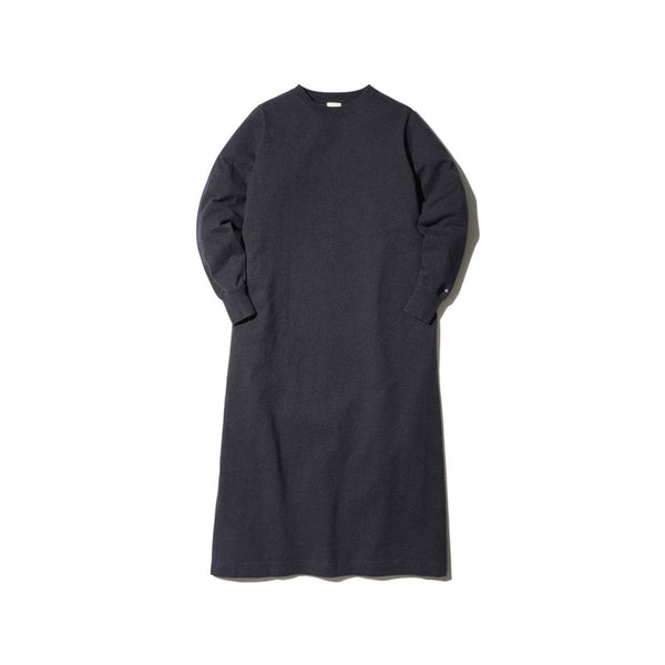 Recycled Cotton Long Sleeve Dress Black SW-22AW401R00BK - Snow Peak UK