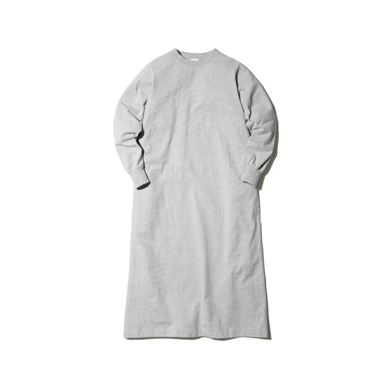 Recycled Cotton Long Sleeve Dress Grey SW-22AW401R00MG - Snow Peak UK