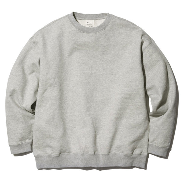 Recycled Cotton Sweat Crewneck Marled Grey SW-22SU401R00MG - Snow Peak UK