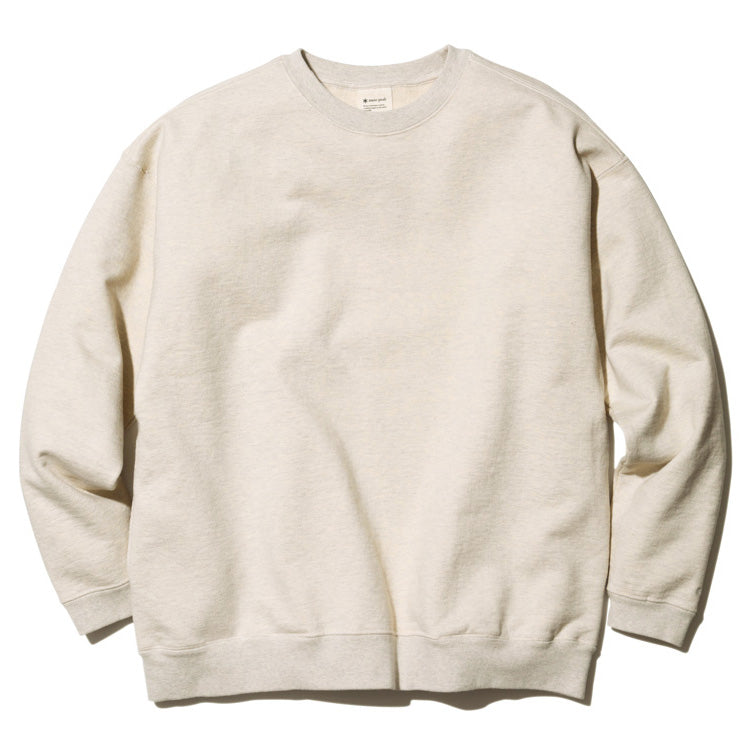 Recycled Cotton Sweat Crewneck Oatmeal SW-22SU401R00OM - Snow Peak UK
