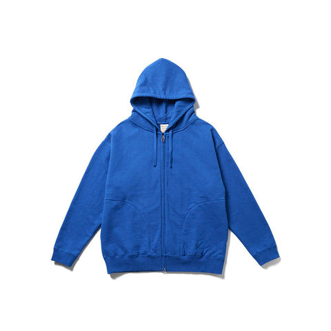 Recycled Cotton Zip Up Parka Blue SW-25SU40202072 - Snow Peak UK