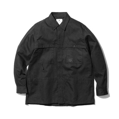 Takibi Light Denim Utility Shirt Black SH-21AU401RR02BK - Snow Peak UK