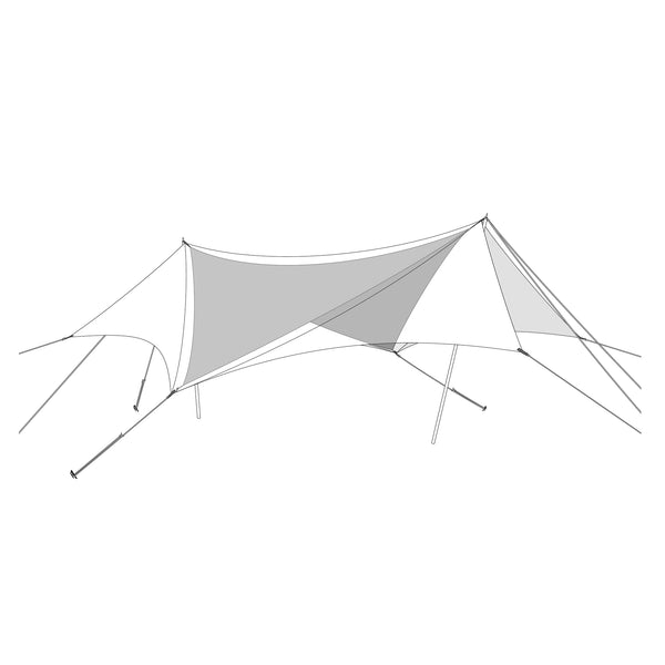 Takibi HD Tarp Hexa Evo Pro. Inner Roof - Tarps - Snow Peak – Snow