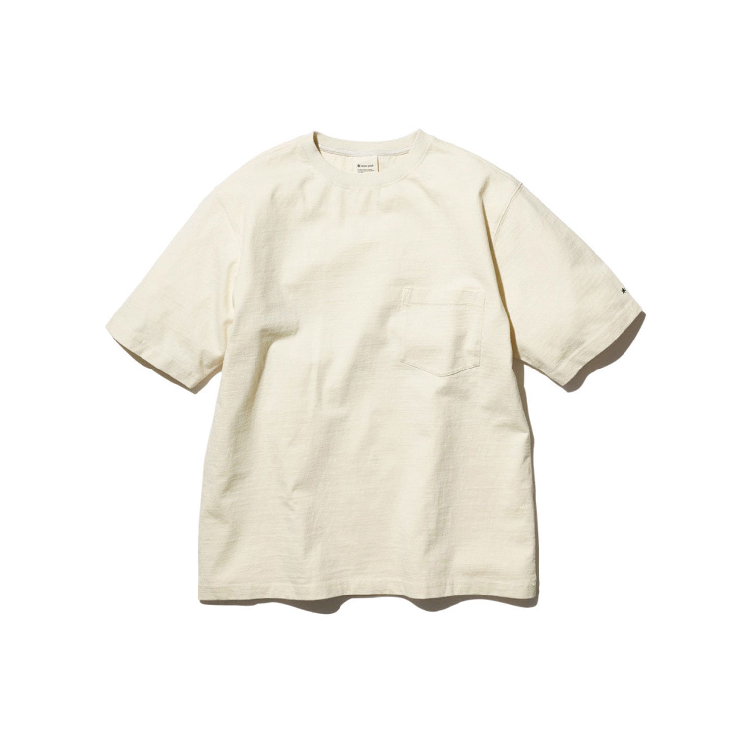 Recycled Cotton T-Shirt Oatmeal TS-25SU40202522 - Snow Peak UK