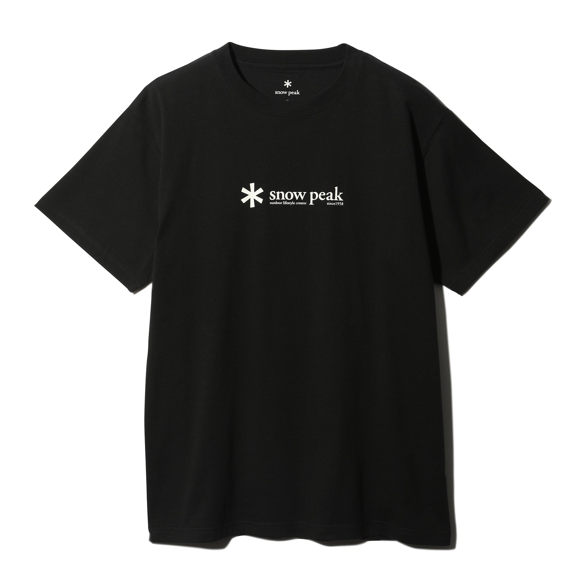 Soft Cotton Logo Short Sleeve T-Shirt Black TS-25SU40111019 - Snow Peak UK