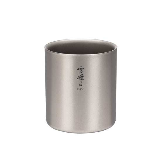 Titanium Double Wall H Stacking Mugs 450ml TW-122 - Snow Peak UK