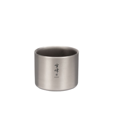 Titanium Double Wall Stacking Mugs M 200ml TW-128 - Snow Peak UK