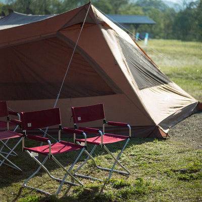 Red Folding Chair Set   - Snow Peak UK